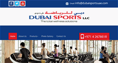 Desktop Screenshot of dubaisportsuae.com
